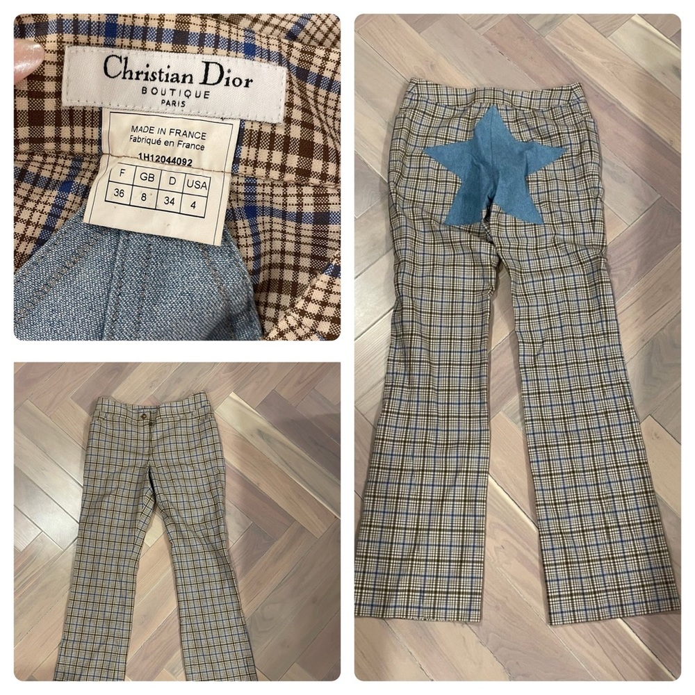 Christian Dior Plaid Pants